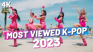 TOP 100 MOST VIEWED KPOP SONGS OF 2023 JUNE  WEEK 4 [upl. by Darla]