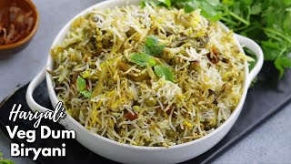 మామూలు బిర్యానీ కంటే బెస్ట్ వెజ్ బిర్యానీ  Best Haryali Veg Dum Biryani  Veg biryani VismaiFood [upl. by Male871]