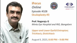 EntropionUpper amp Lower Eyelids Trichiasis amp Distichiasis by Prof G NagarajuFri Aug 4 8 900 PM [upl. by Nimzaj]