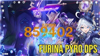 Xianyun C2 R1 Main DPS Furina C0 in Pyro Vision Genshin Impact [upl. by Swec]