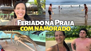 FERIADO NA PRAIA COM NAMORADO  Vlogs morando sozinha [upl. by Derward882]