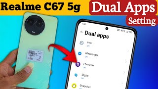 Realme C67 Dual App Setting How to Create Dual Apps in Realme C67 [upl. by Hadeehuat]