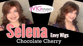 Envy SELENA Wig Review  Chocolate Cherry  WIGGIN WITH CHRISTI [upl. by Binny10]