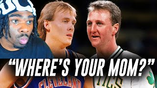 FIRST TIME REACTION to Compilation of Larry Birds Greatest Stories Told By NBA Legends PART 1 [upl. by Oyr]