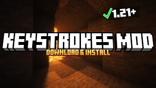 How To Install KeyStrokes Mod in Minecraft 1213 [upl. by Ellenwahs]