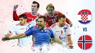 HANDBALL EURO CROATIA 2018  Hrvatska  Norveška [upl. by Oijimer]