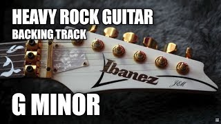 Heavy Rock Guitar Backing Track In G Minor [upl. by Yvan]