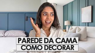 COMO DECORAR PAREDE DA CAMA NO QUARTO [upl. by Llorre]