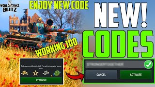 NEW CODES⚠️World Of Tanks Blitz Bonus Codes  WOT Blitz Codes  wot Codes 2024 [upl. by Aimo]