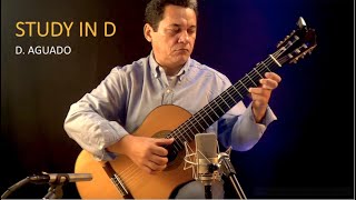 Dionisio AGUADO  Study in D Major  Performance by Erisvaldo Borges [upl. by Eerpud]