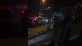 2x Lamborghini Aventador SVJ Driving On Highway POV [upl. by Mona]