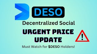 DESO has 100 potential  Decentralized Social DESO Coin Price Prediction [upl. by Josephina]