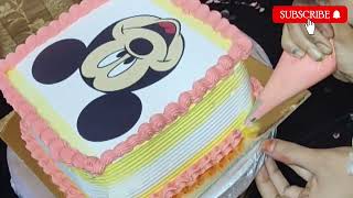 Photo cake  Photo cake design🎂 🍰 Whipped cream photo cake  Photo cake full video [upl. by Innavoeg]