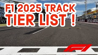 F1 2025 Track Tier List We rate all the tracks on the calendar [upl. by Luhar]