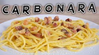 Makaron spaghetti CARBONARA  oryginalna receptura [upl. by Nitsrik611]