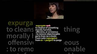 Word of the Day expurgate Cinematic Tutorial vocabulary educational shorts [upl. by Gerik]