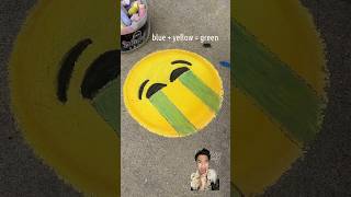 EMOJI MENANGIS painting sidewalkchalk chalkartist ngeshortsdulu [upl. by Le]