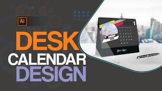 How to make a calendar design in adobe illustrator cc  table calendar design in Ai bangla tutorial [upl. by Aititel]