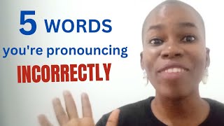 5 words youre probably pronouncing incorrectly [upl. by Aserej]