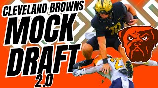 2024 Cleveland Browns MOCK DRAFT 20  BETTER THAN 2023 TEAM [upl. by Relyc]