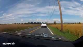 Nissan GTR gets AIRBORNE then crashes on Backroad ORIGINAL [upl. by Citarella]