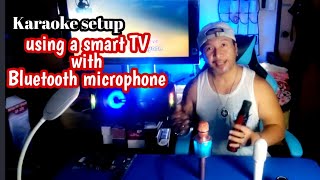 Karaoke setup using a smart TV and Bluetooth microphone [upl. by Ezitram]