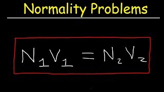 Normality amp Volume Solution Stoichiometry Practice Problem [upl. by Akeim]