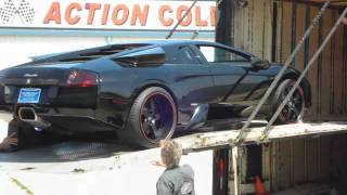 STEVES  Black Lamborghini Murcielago  1 BAD RIDE [upl. by Sara642]