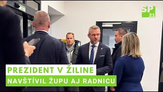 Prezident Slovenskej republiky navštívil Žilinu Prišiel na radnicu a aj na župu [upl. by Naujik447]