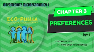 CH 3  PREFERENCES  INTRODUCTION  31 CONSUMER PREFERENCES  PART 1 [upl. by Derna]