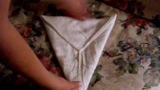 The Kite Fold  Folding Flats  Flat Diapers [upl. by Netsrik]