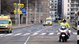 A1 Spoedtransport Ambulance 16117 vanaf zwaar ongeval Nieuwerkerk aan den IJssel [upl. by Kcoj934]