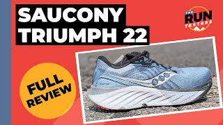 Saucony Triumph 22 Full Review  Two runners test the latest cushioned cruiser [upl. by Amsab261]