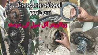 Rotavator Repairing  Rotavator oilseal problem  How to fix Rotavator oilseal prob [upl. by Ahtibat]