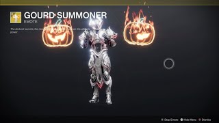 Gourd Summoner funny emote  Bright Dust  Weekly cosmetics available for Bright Dust from Eververse [upl. by Yrhcaz]