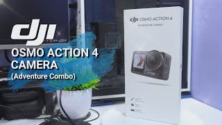 DJI Osmo Action 4 Adventure Combo  Unboxing In The Eyes of A Newb actioncamera [upl. by Duong]