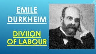 Sociology for UPSC  Durkheim  DIVISION OF LABOUR  Lecture 71 [upl. by Mak982]