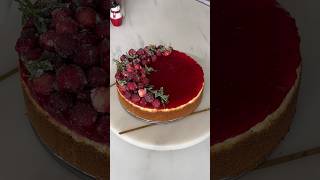 Cranberry Cheesecake Christmas Ideas cheesecake cranberry holidays Christmas bakingshortvideo [upl. by Llednil]