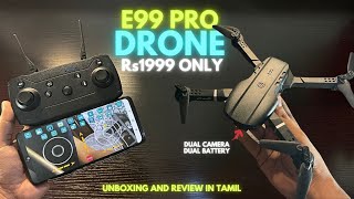 E99 Pro Drone unboxing and review in Tamil [upl. by Eramat]