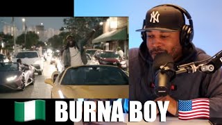 AMERICAN 🇺🇸 REACTS TO 🇳🇬 Burna Boy  City Boys Official Music Video  REACTION [upl. by Ahsatin903]