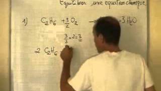 cours seconde ch16 la transformation chimique équilibrer une réaction chimique [upl. by Airad661]