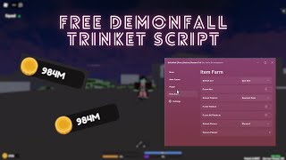 Demon Fall Script Free 2024 Solara  Auto Trinket Farm [upl. by Ruttger599]