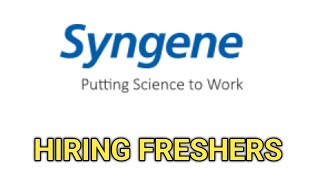 Walkin interview for freshers and Experience Syngene company  syngene pharmajobalert [upl. by Emyaj]