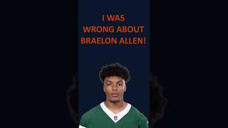 I Was Wrong about Braelon Allen nfl fantasyfootball ppr redraft newyorkjets jets runningback [upl. by Anilocin]