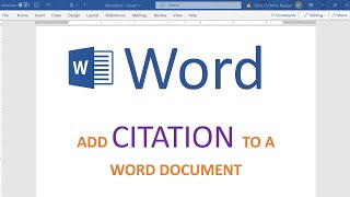 Add citations in a Word document [upl. by Chong]