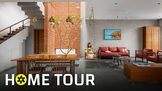 This Modern Home in Bengaluru is Designed Around a Central Courtyard Home Tour [upl. by Noiro]