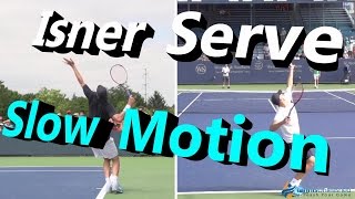 John Isner Multicam Slow Motion Serve Cincinnati 2014 [upl. by Pernas624]