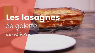 Une lasagne de galette au chèvre et à la bolognaise [upl. by Lorie]