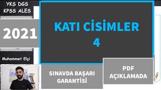 KATI CİSİMLER 4 KISIM SORU ÇÖZÜMÜ 2024 YKS DGS KPSS ALES [upl. by Neimad]