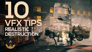 My 10 Best Tips for Realistic VFX Destruction tyFlow 3Ds Max Chaos Phoenix Vray [upl. by Elfie]